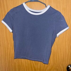Hollister—Size S— Blue Baby Tee